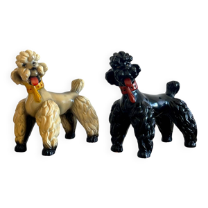 Paire de caniches en