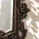 Miroir biseauté en bronze, Second Empire XIXe siècle, style Louis XV