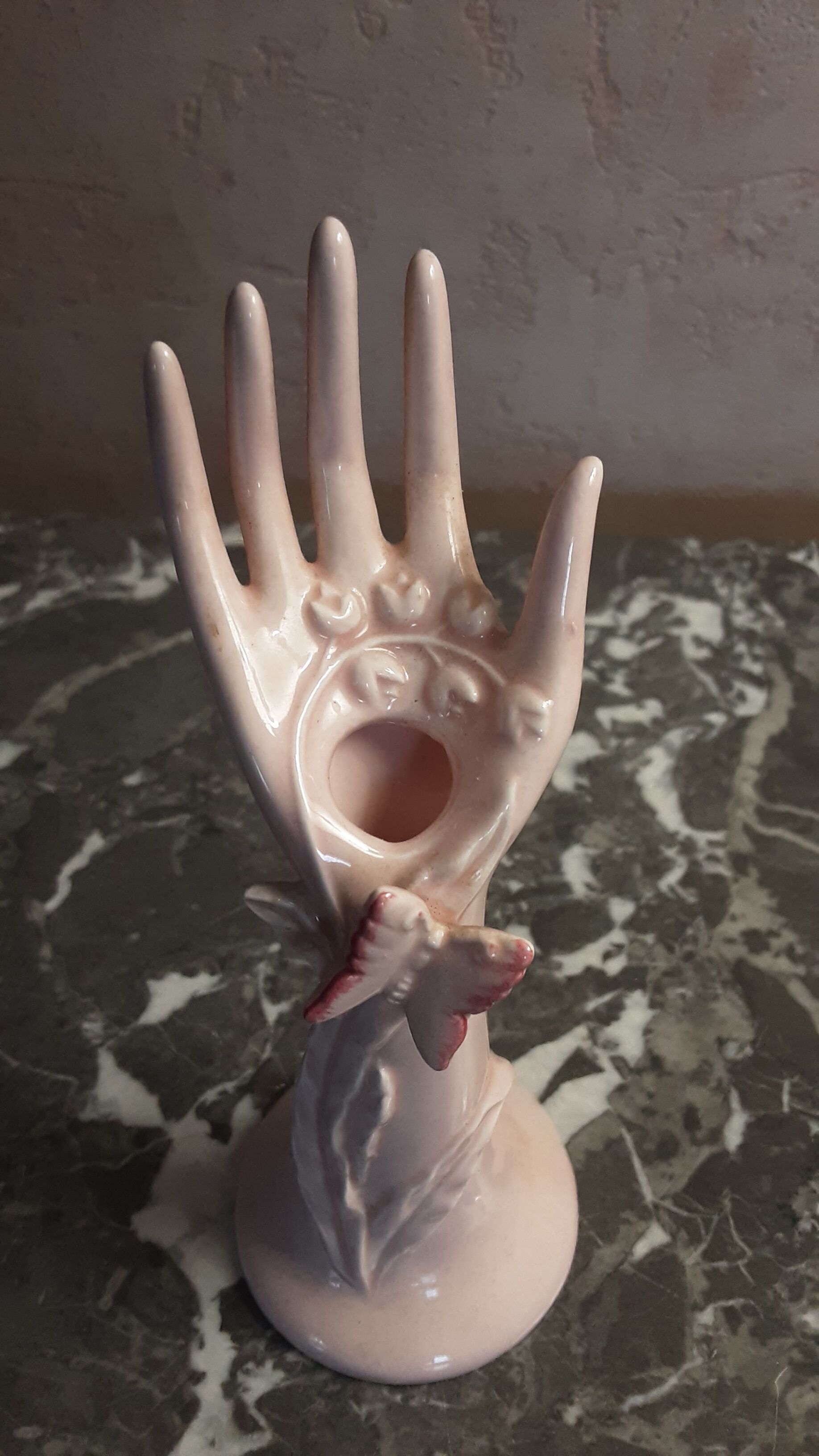 Hand vase in earthenware- vintage