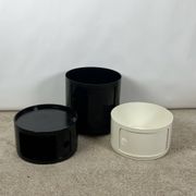 Rare Round Storage Cabinet Componibili by Anna Castelli for Kartell, 1960s