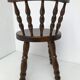Old wooden child chair turned