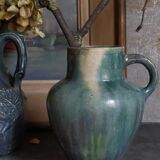 Ancient pottery with blue enamel 19th century