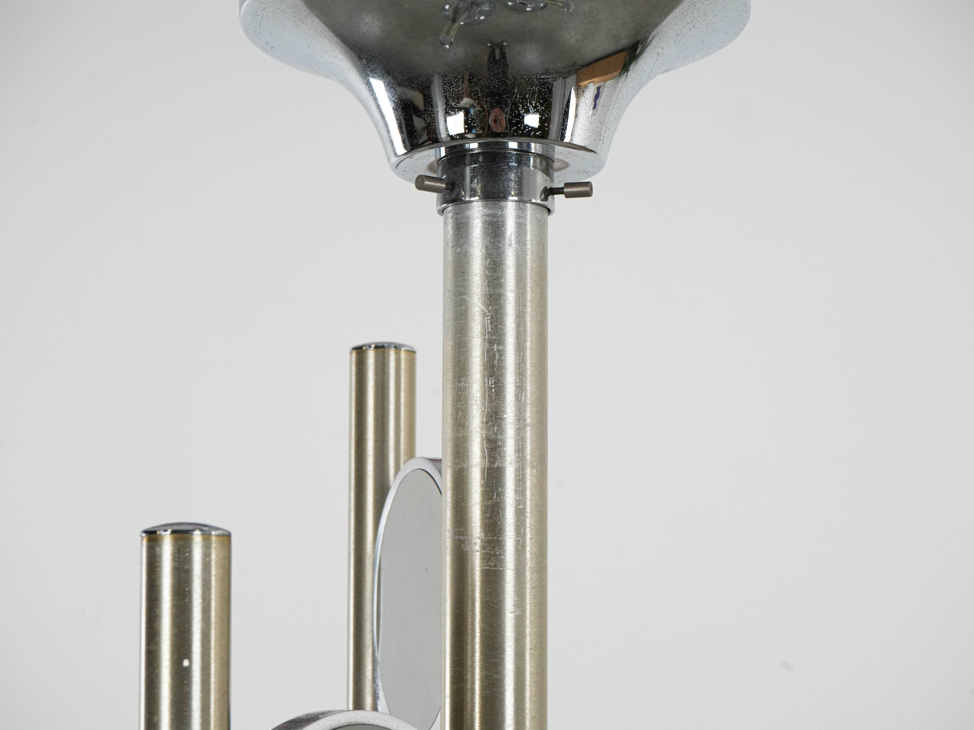 Space Age chandelier, Murano glass, 1970s, made in Italy