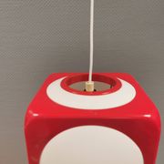 Vintage Poker Dice pendant lamp by Hoyrup Lighting, 1976, Denmark.
