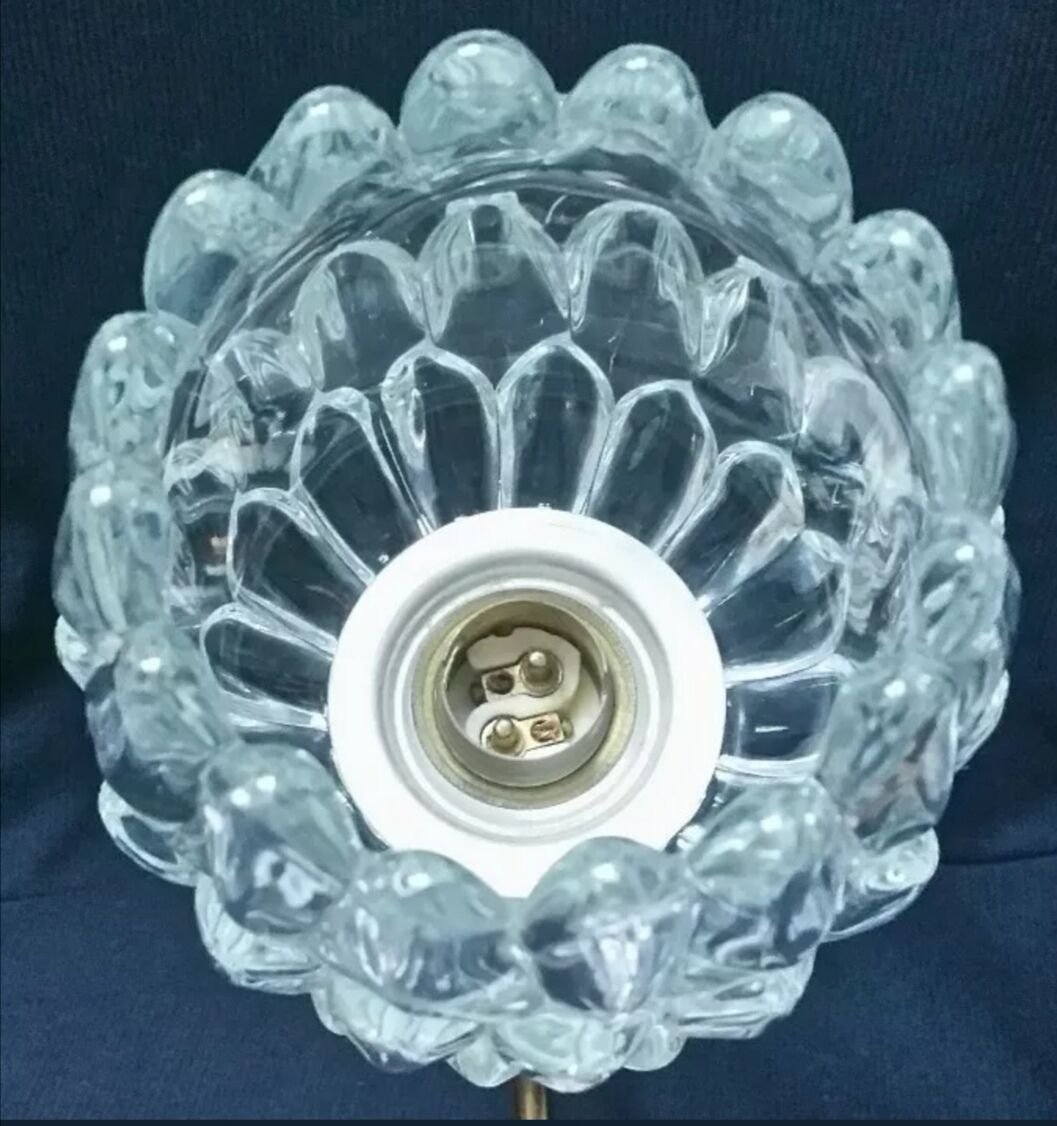 Applique artichauts métal doré et verre