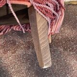 Fauteuil crapaud velours rose