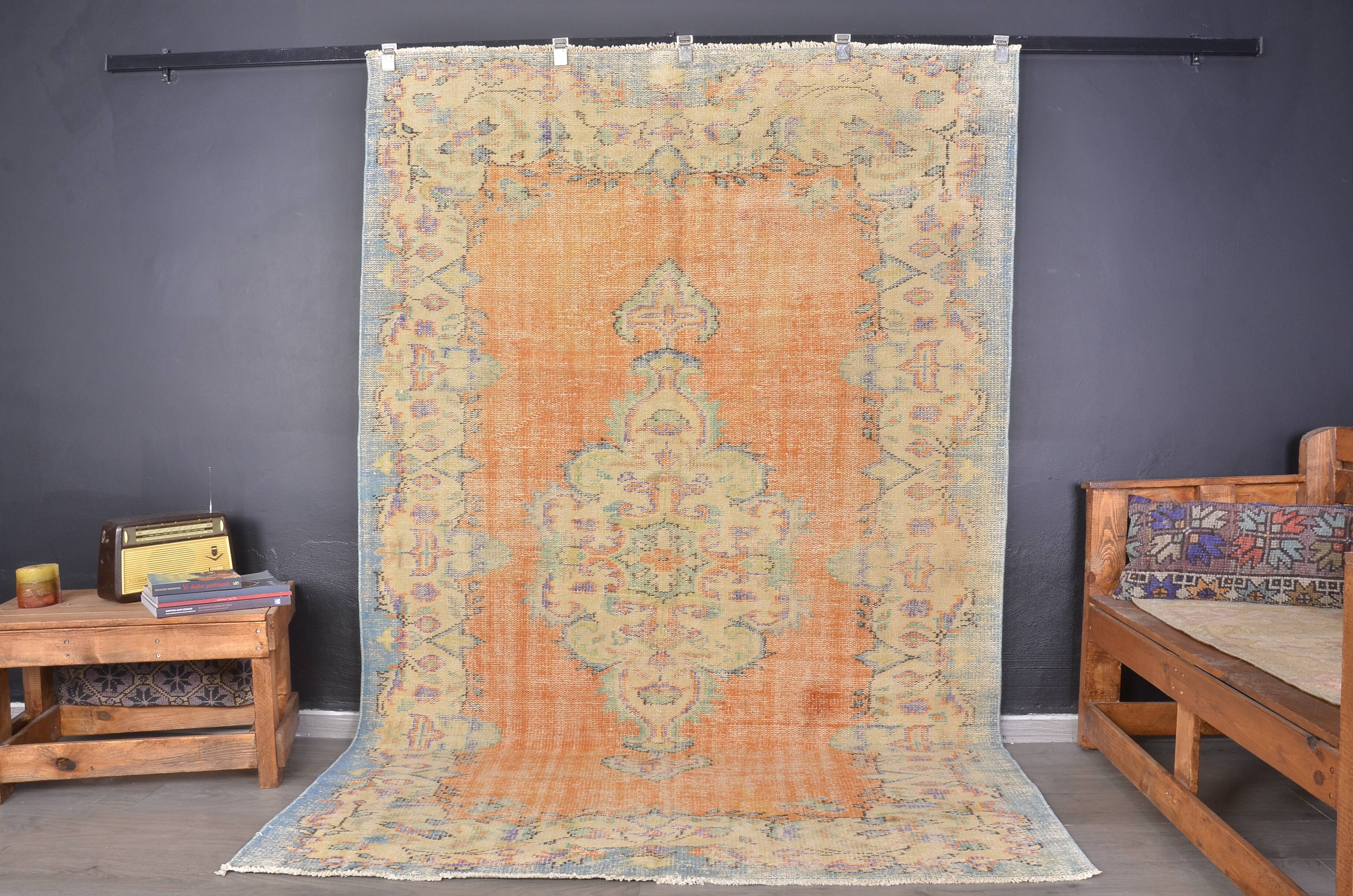 Vintage Oushak Turkish Wool Rug sku2311