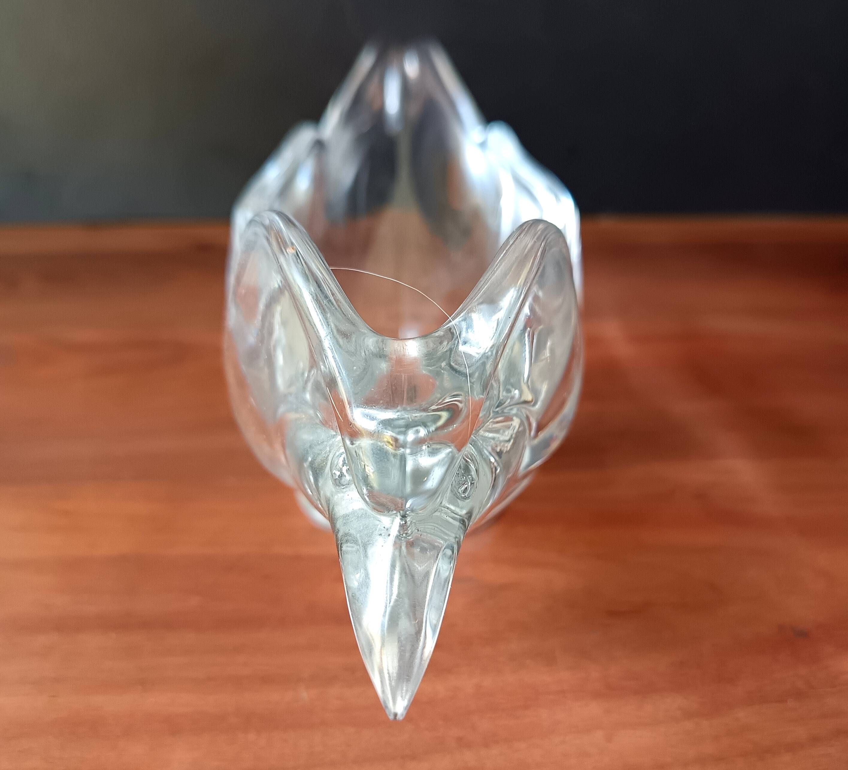 Large BIRD Vintage Vannes Crystal Pocket tray