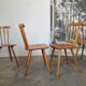 Set de 4 chaises bistrot à barreaux vintage
