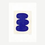 Trio of paints - majorelle blue - signed Eawy