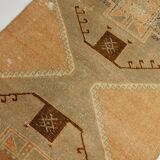 Handmade Wool Runner, Vintage Runner Rug, 92x321Cm