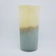 Vase en verre soufflé gris et beige