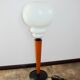 Modern table lamp, 1970s, metal, wood and glass, E27