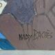 Painting The Card Players Canvas signed Nady Bachès year 60/70