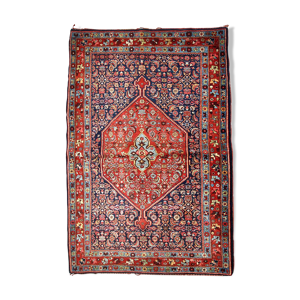 Tapis ancien Persan Bidjar fait main 137cm x 170cm 1900s