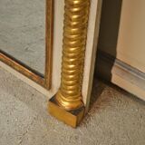 Gilded and Rechampi Mirror, Empire Period