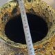 Large textured ceramic vase – 1960s/70s – H 40 cm