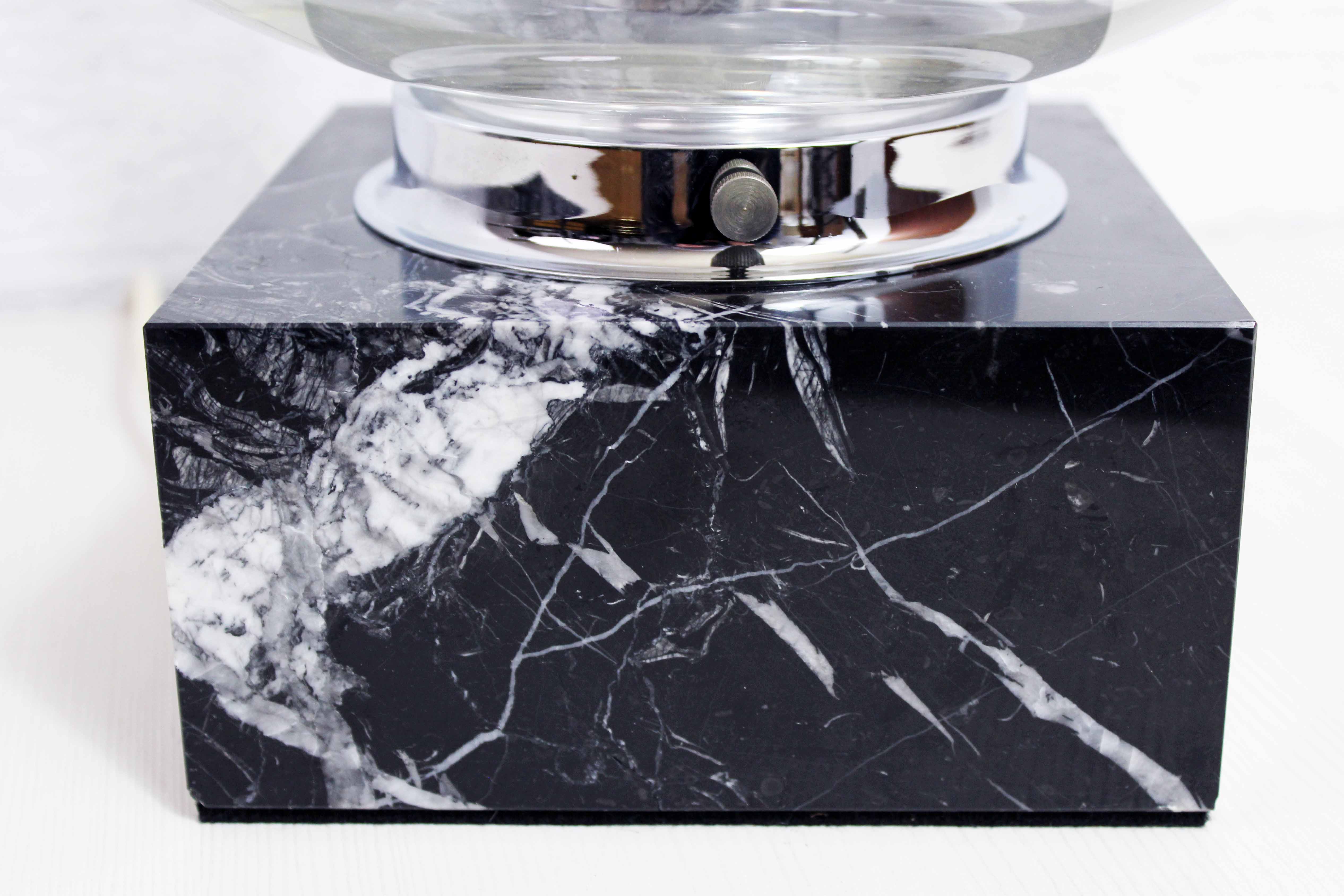 ERCO marble and glass table lamp