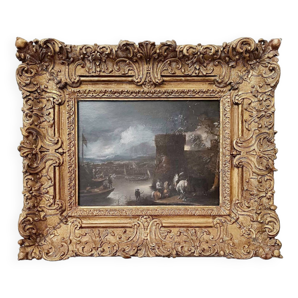 Flemish painting from the 16th century - Oil painting on wood | Selency
