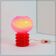 Lampe de table en verre opalin par Herwig & Frank Sterckx pour De Rupel
