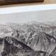 The Pyrenees mountain range, photographic plate printed in 1937