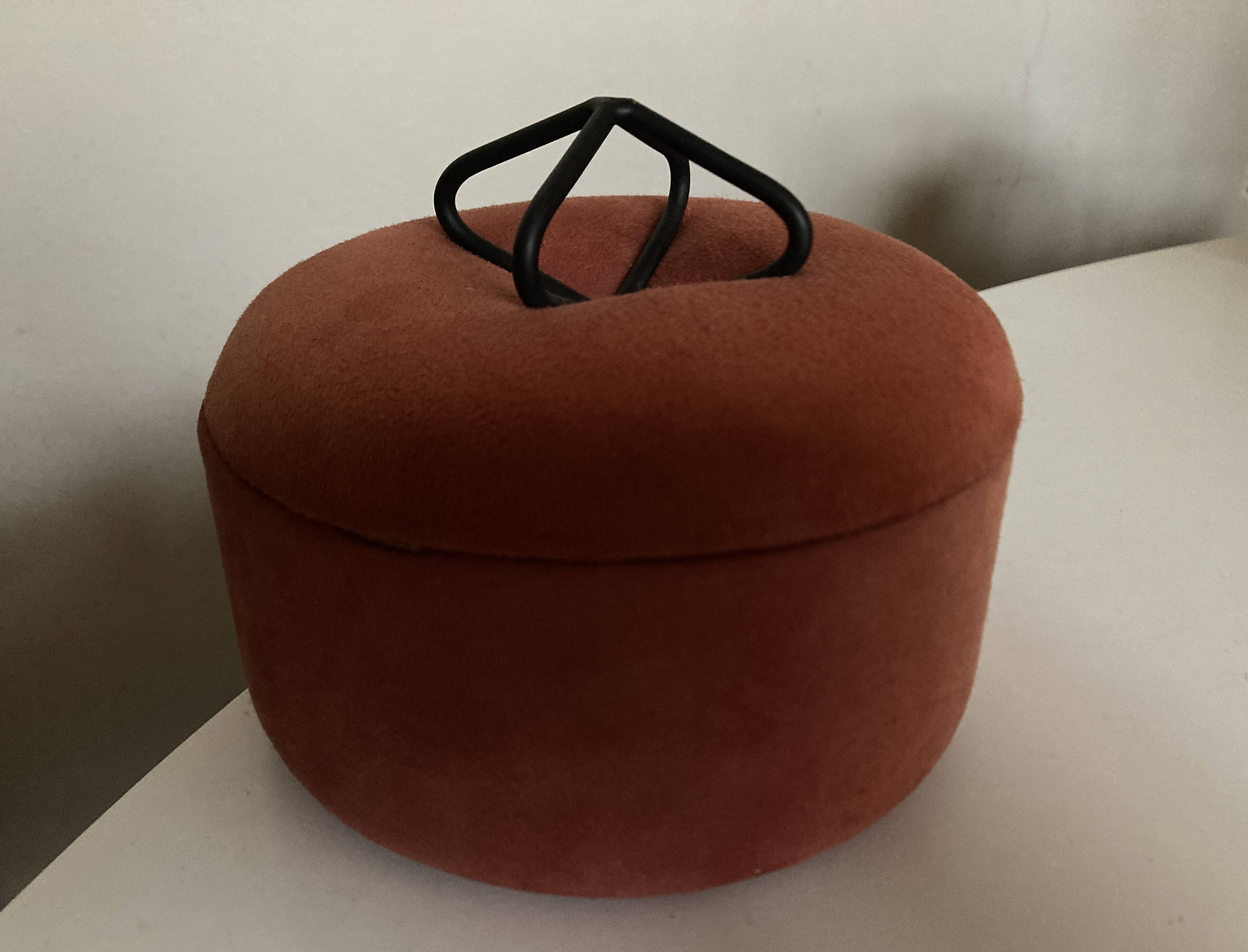 Space Age 1960 box in suede calfskin