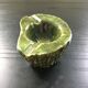 Moss green marble ashtray