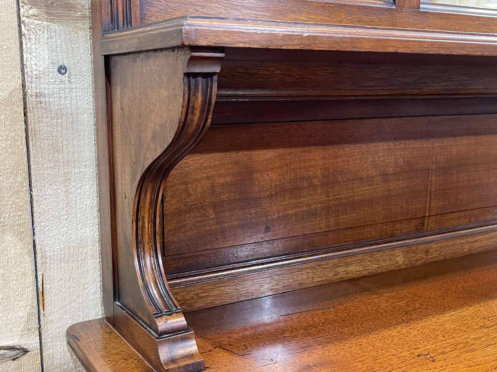 English art nouveau buffet in mahogany early twentieth century