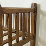 Rustic solid oak crib
