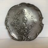 Empty pocket pewter art nouveau style