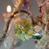 Venetian chandelier in multicolored Murano glass, 6 light arms circa 1920