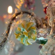 Venetian chandelier in multicolored Murano glass, 6 light arms circa 1920