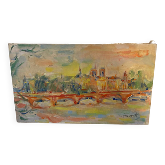 Parisian landscape signed Hanioti