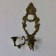 Mid Century Swedish Brass Sconce with Mirror