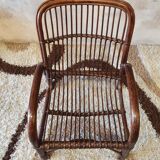 Vintage bamboo armchair 1960
