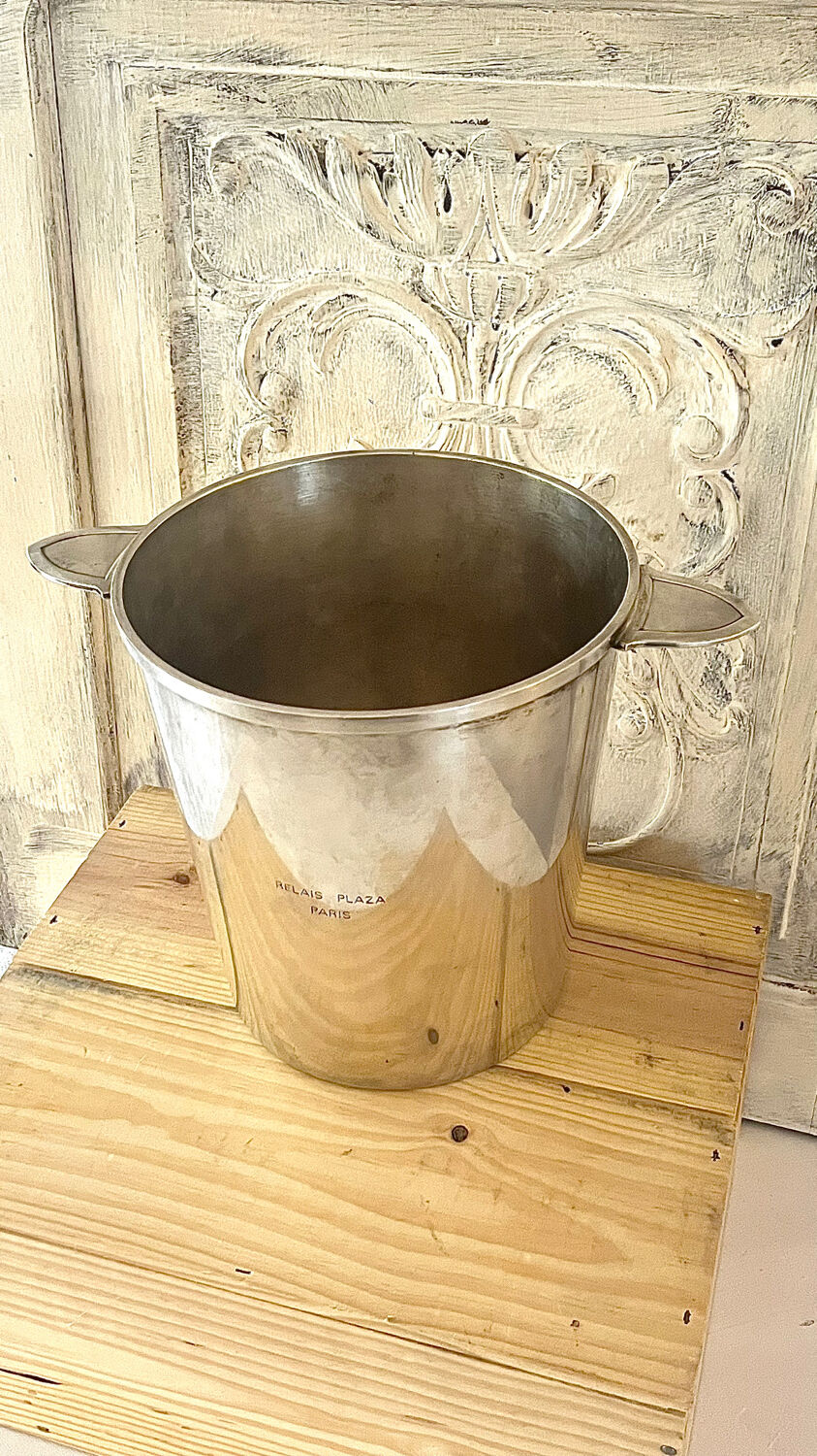 Rare Christofle Silver-Plated Champagne Bucket – Relais Plaza Paris