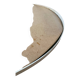 Oval cream plastic mirror