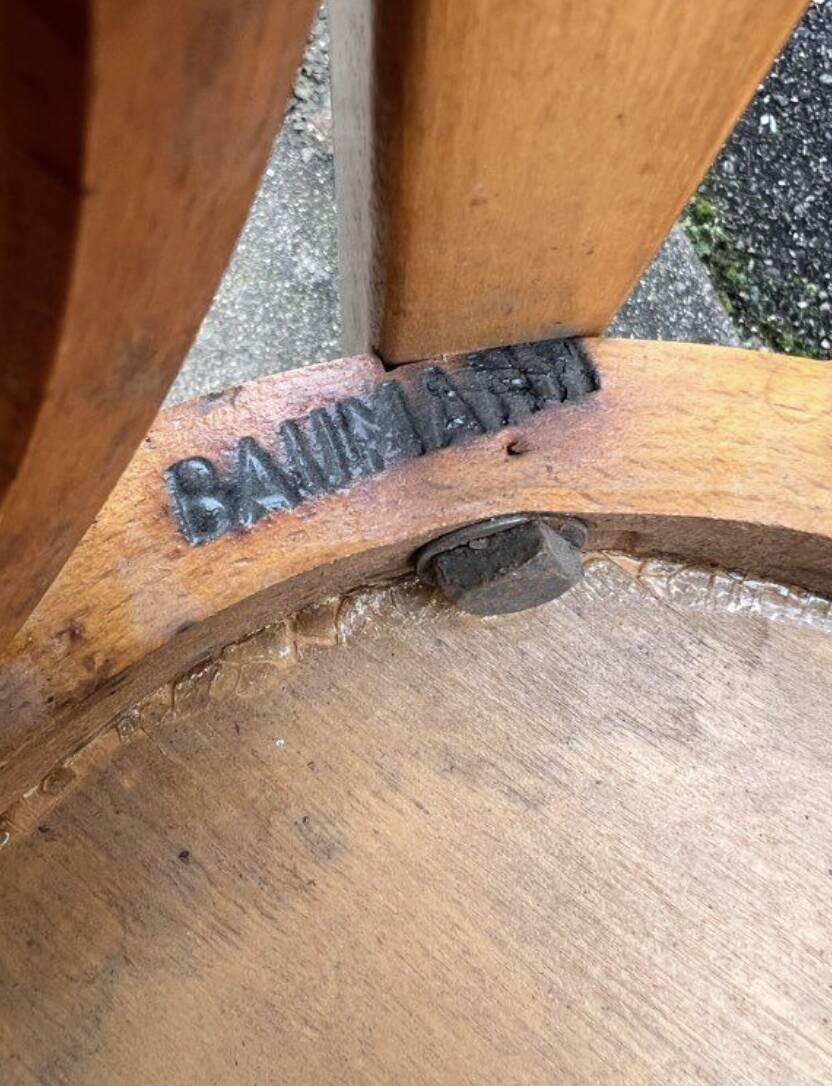 (Lot) 4 bistro chairs Baumann (light oak)