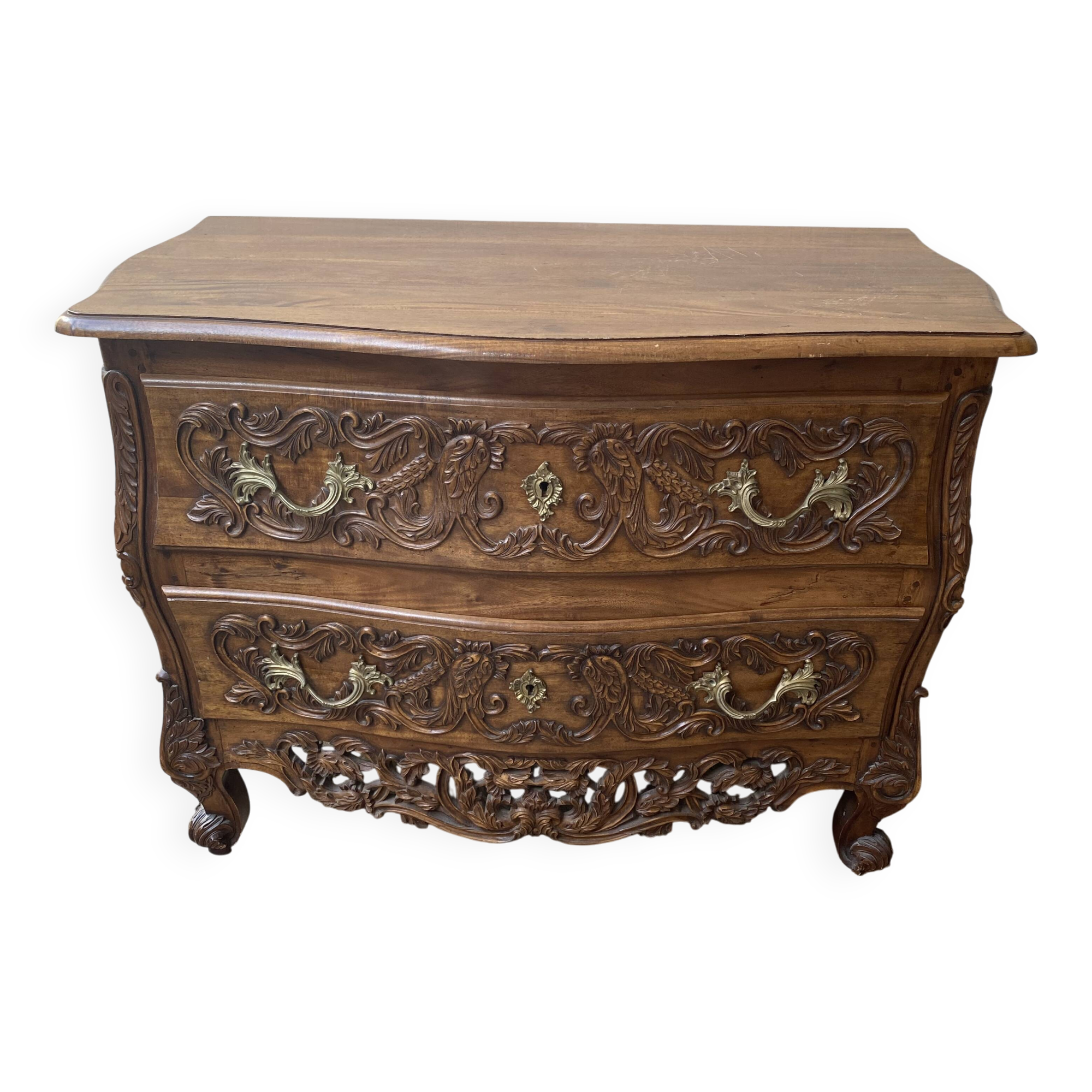 Nîmes style walnut chest of drawers
