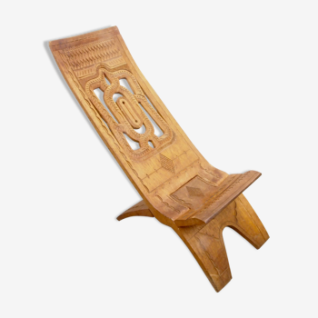 Ethnic handcut lounge chair