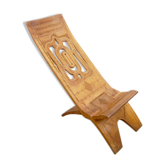Ethnic handcut lounge chair