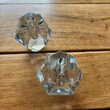 Pair of crystal vases