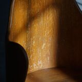 Modern Scandinavian style, Stump chair / "Kubstol" in pine, mid-20th century, 1950s.