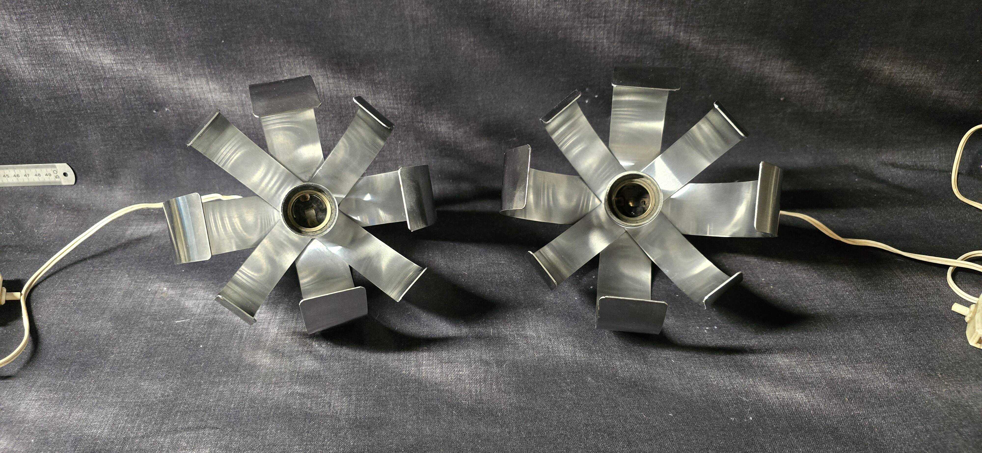 Pair of table lamps or wall lights by Jocelyne Trocmé for Oxar