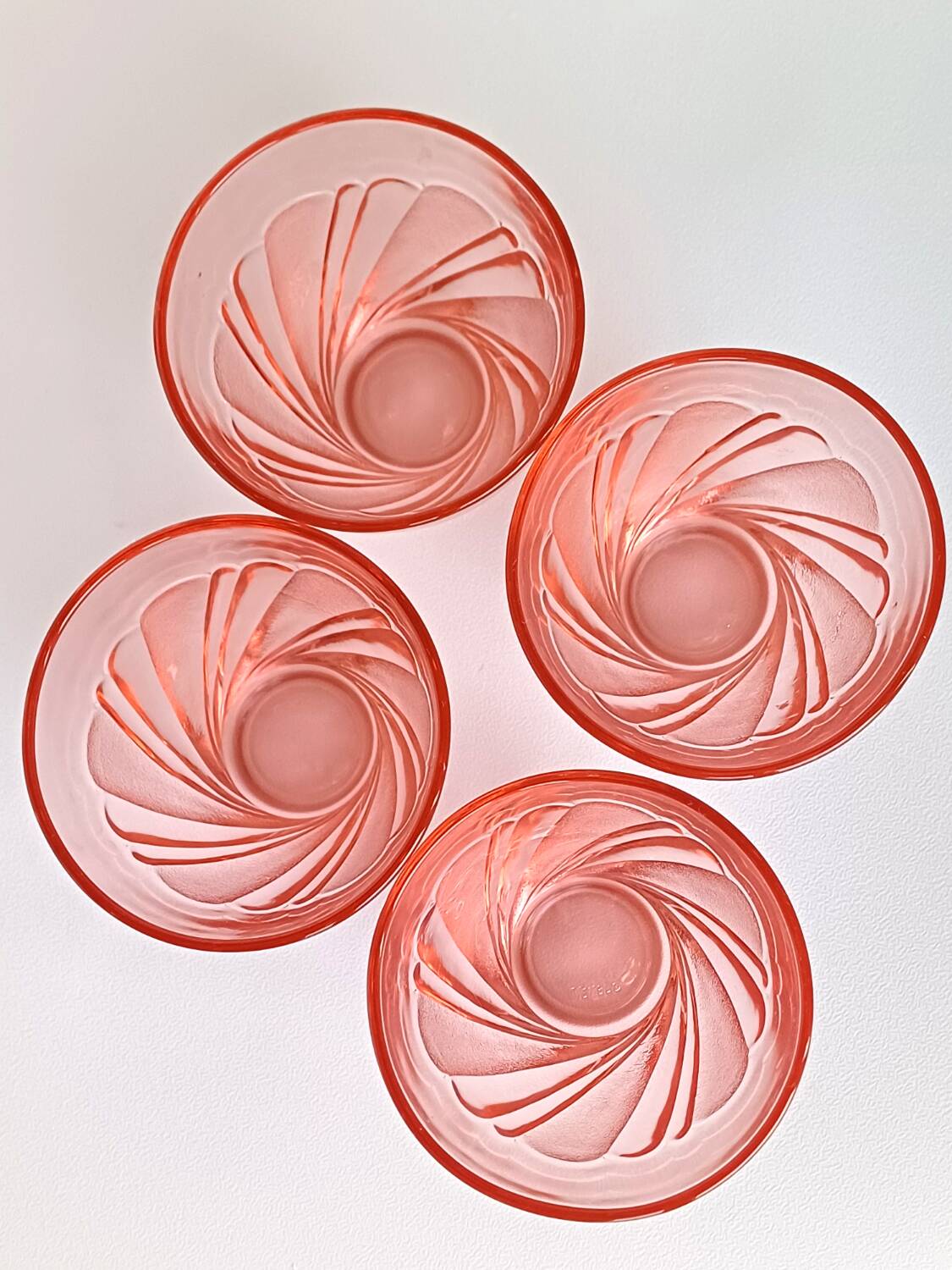 Vereco pink water glasses