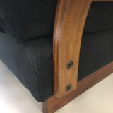 Two-seater sofa, beech wood. Danish manufacture