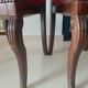 2 chaises antiques style Restauration en noyer et velours bordeaux