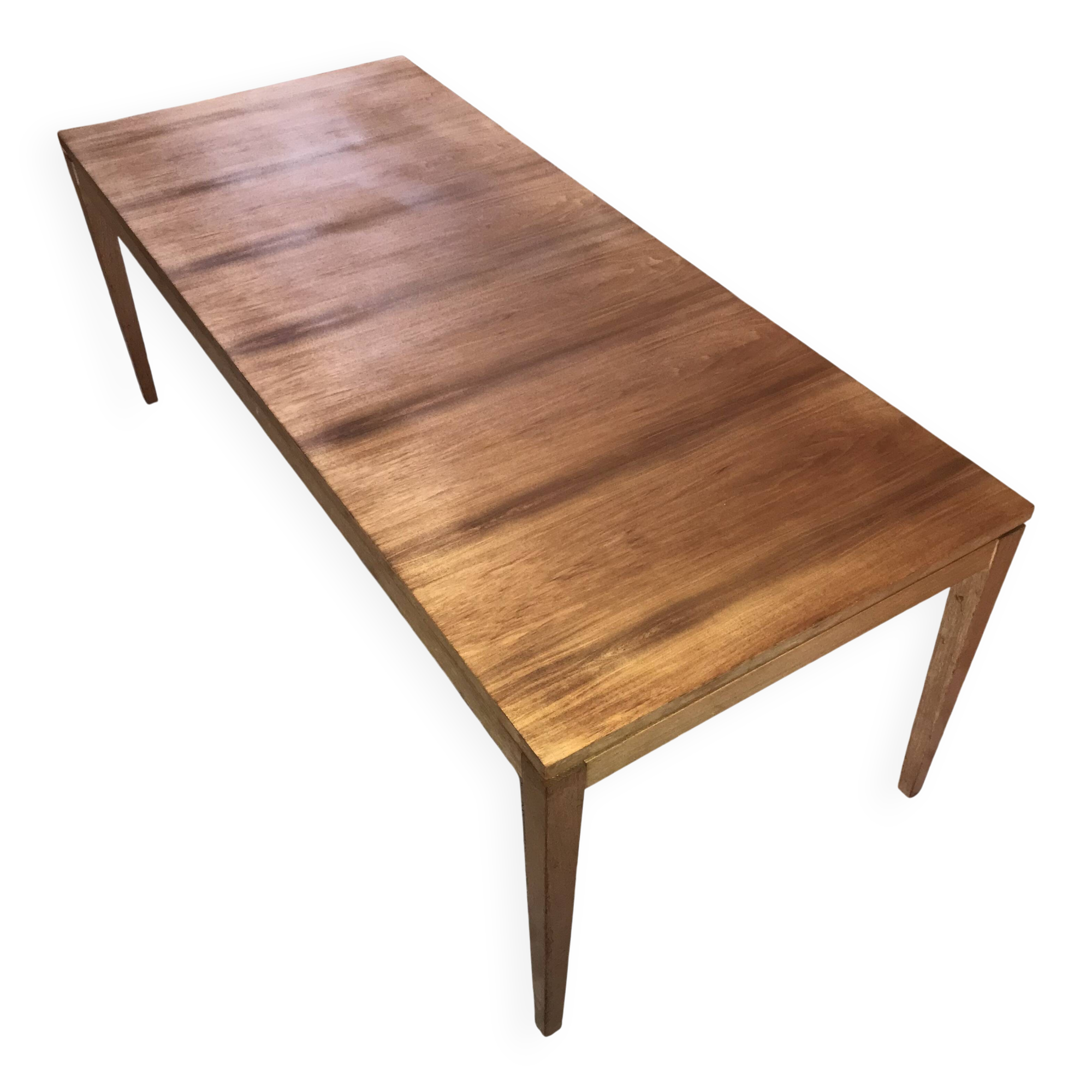 Vintage coffee table in light wood
