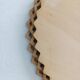 Plateau en bois, motif fleur