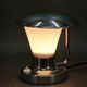 Josef hůrka bauhaus chrome and opaline glass table lamp for napako, 1940s